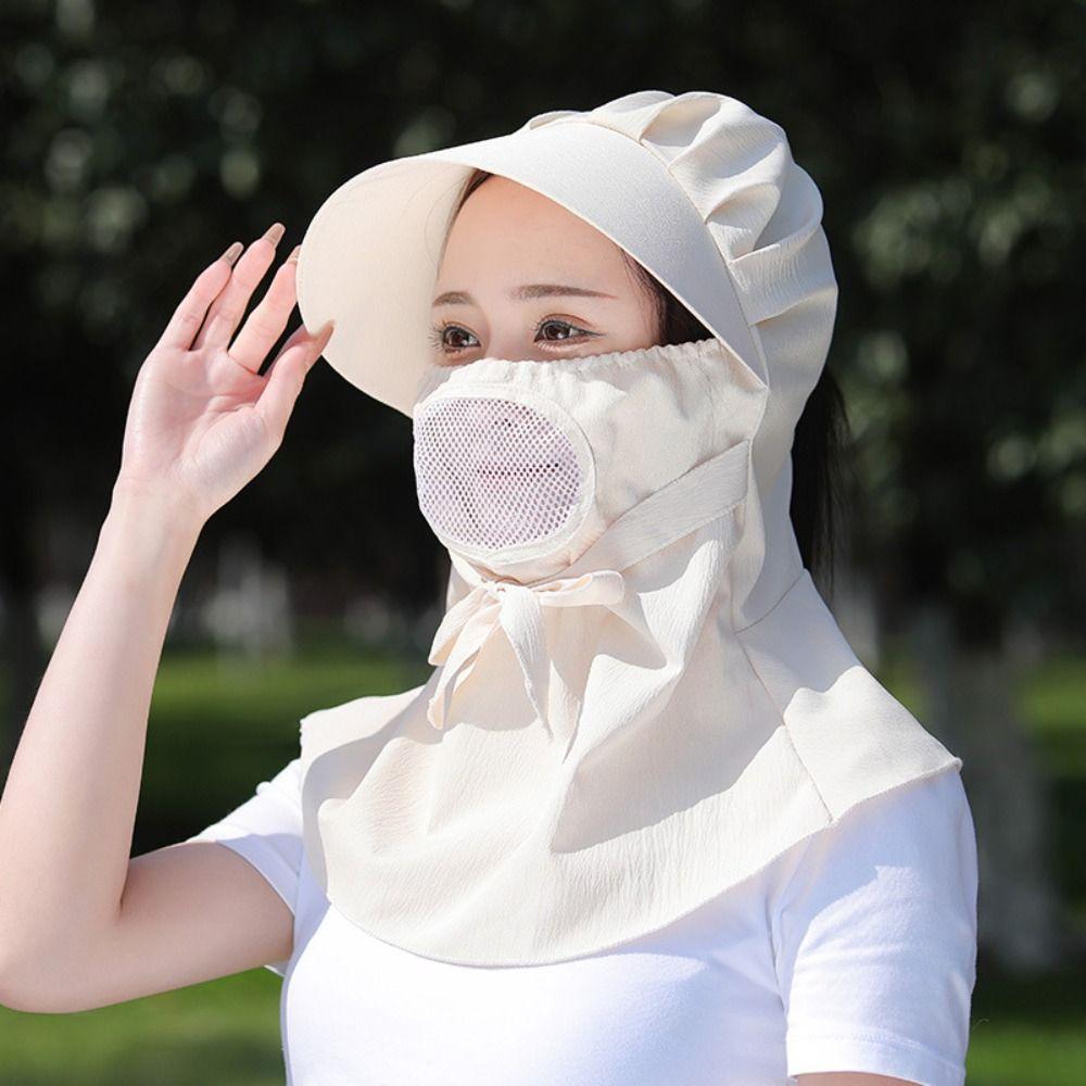 

Newest Style With Fan Sunshade Uv Protection Wide Brim Neck Women Sun Shading Cap Fishing Fan Hat Cooling Cap Sun Hat