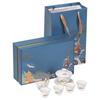 Elegant 7-Piece Mutton-fat Jade Ceramic Tea Set