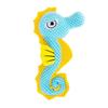 Durable Dog Chew Toy Soft Plush Seahorse Shape Pet Toy for Interactive Play and Teeth Cleaning Suitable for Small Medium Large Dogs