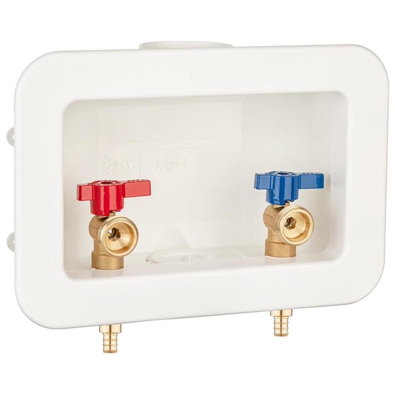 

A65T-Push-To-Connect 1/2 дюйма Коробка выпуска для стиральной машины с центральным сливом 2 дюйма, Подключается к шлангам 3/4 дюйма