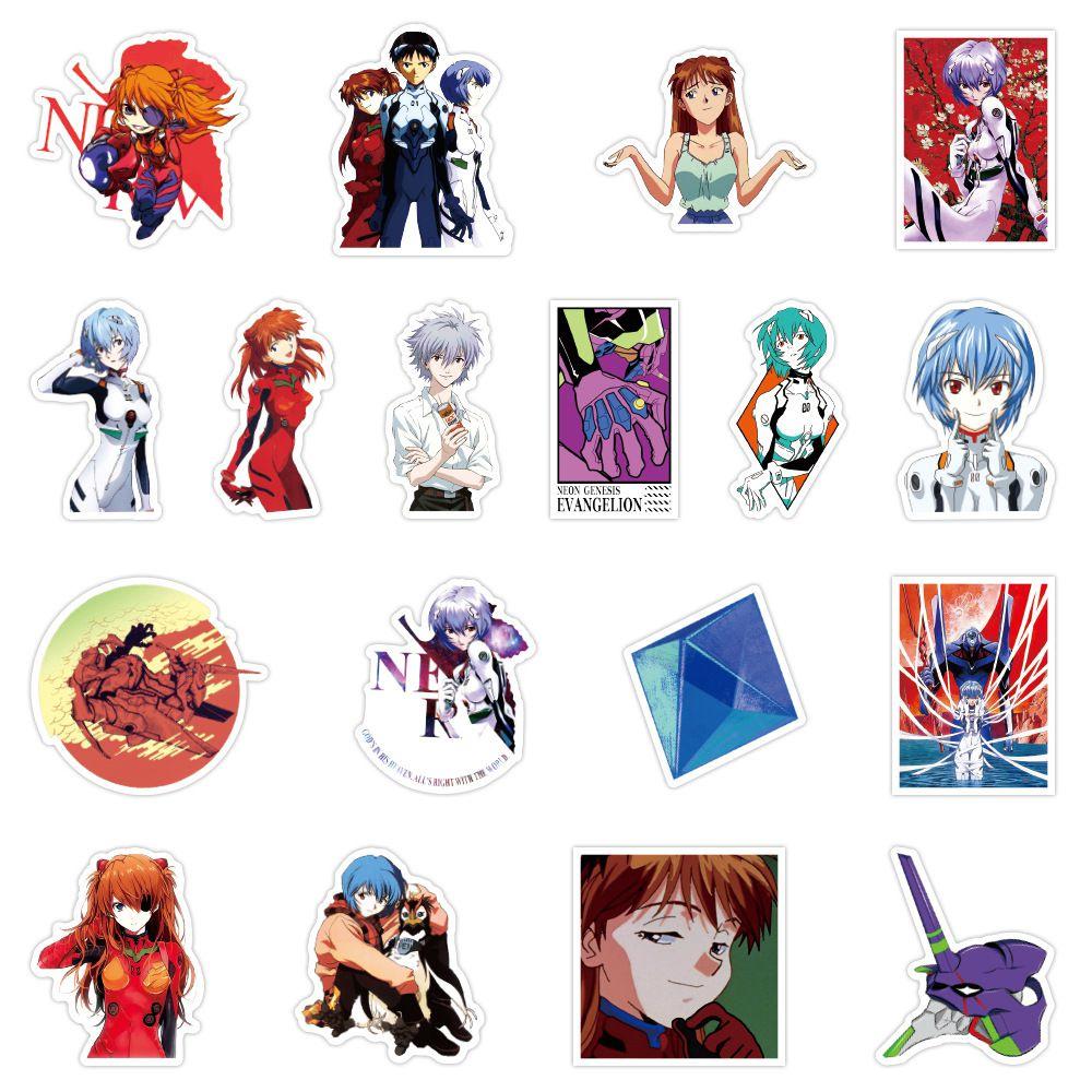 50pcs Genesis Neon Evangelion Novel Vinyl Waterproof Stickers For Water Bottle