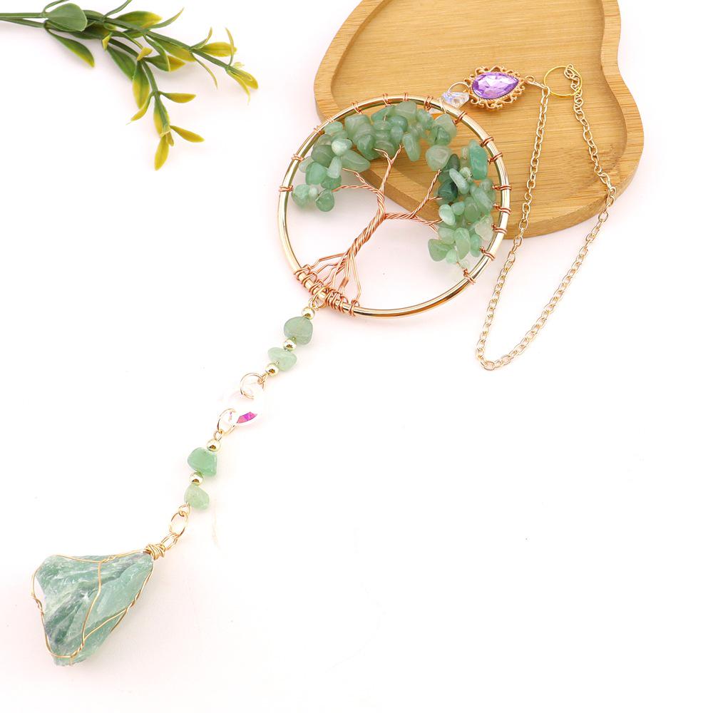 Amethyst Life Tree Dream Catcher Car Ornament Wind Chime T133