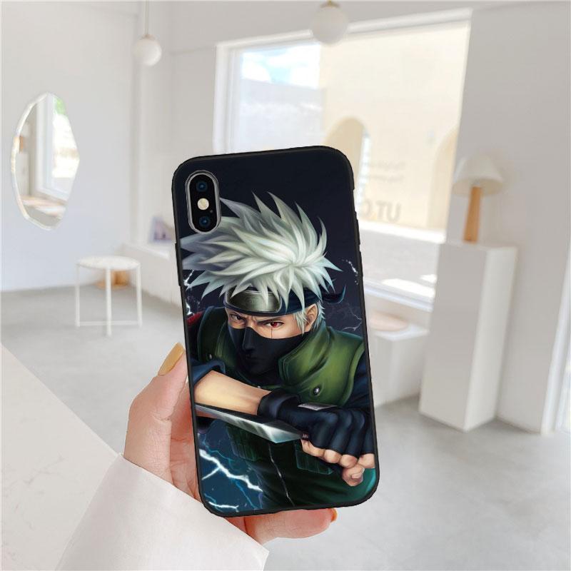 PP49 Naruto Kakashi Soft Shell Phone Case for Samsung Galaxy S20 S21 S22 Ultra FE + Plus A21S A22 A24 A25 A26 A30 A30S A31