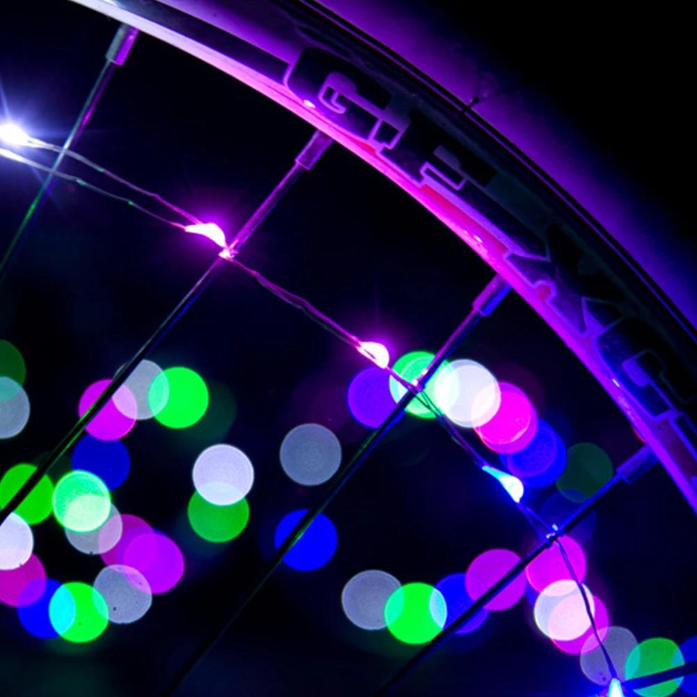 Bicycle Wheel Lights Mountain Bike Frame Decoration Bicycle Spoke Lights Night Riding Bicycle Wheel Lights Valve Lamp 7