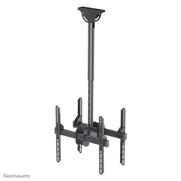 Support Plafond NEWSTAR NM-C440DBLACK Pour Écran Plat - Noir - 2 Écrans LCD - Inclinable - Jusqu'à 400 X 400 Mm