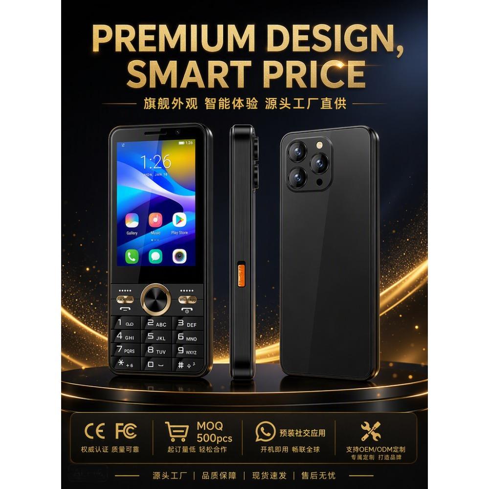 3.5 Inch 4g Button Smartphone Video Chat Gps Pre-installed Whatsapp Android Phone