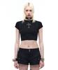 Opeoseu0012 Op. 07 Nfr Crop T-Shirts Black