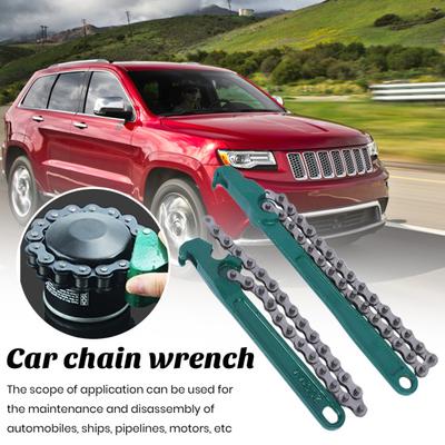 Chain Spanner Wrench Plier Remove Tool with Ergonomic Handle High Strength Adjustable Widely Used Chain Wrench Car Repair Tool