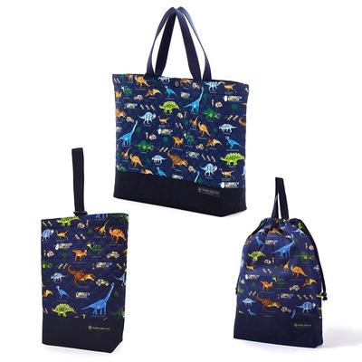 Bunte Bonbon-Stil Zwickeltasche und Kordelzugbeutel Turnschuh und großer Kordelzug Perfekt für Vorschule und Kindergarten Eine coole Idee für Dinosaurier