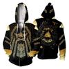 Tattoo 3D Printed Sweatshirt 3D Zipper Hooded Sweatshirt