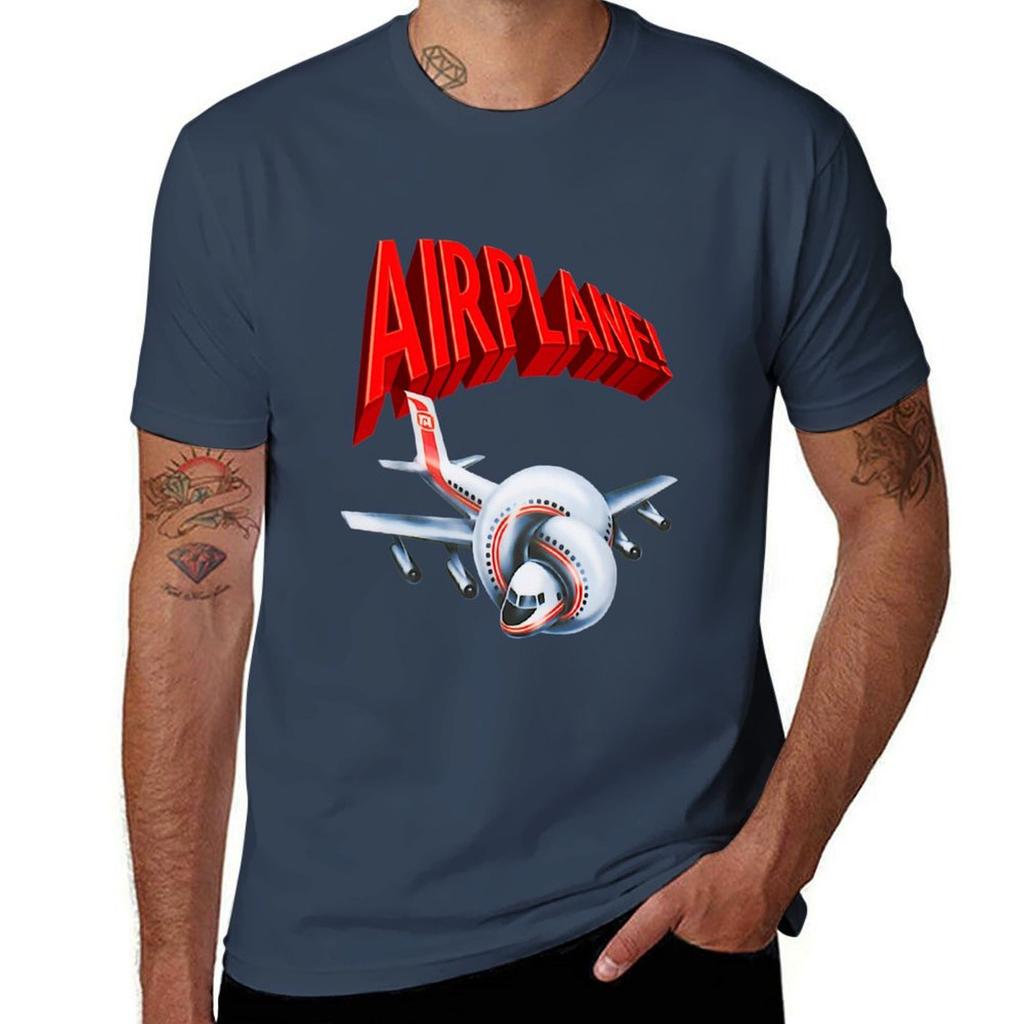 Airplane! Movie Classic T-Shirt T Shirts for Man Graphic Tees T Shirt for Man T Shirts for Man Pack Cotton T-Shirt