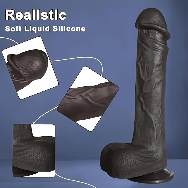 Soft Silicone Feels Like Skin,Huge Strong Suction Cup For Hands-free Play,Infrared Remote Control Heating Massage,Telescoping And Vibration Functions