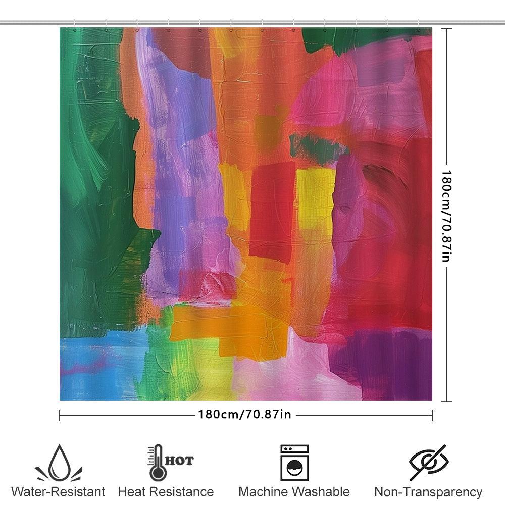 Colorful Textured Shower Curtain Modern Bath Decor For Home Kitchen Bathroom Available In Multiple Sizes Colors!