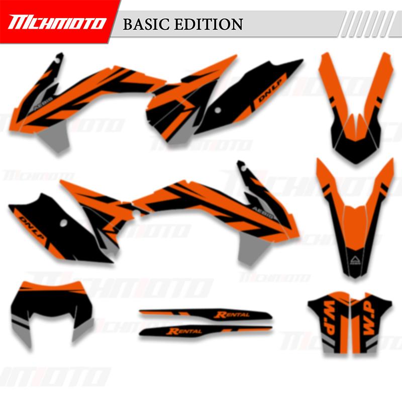 MCHMFG For KTM SX SXF XC XCF 2013 2014 2015 EXC XCW 2014 2015 2016 Graphics Decals Stickers Kits Number Name Background