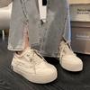Canvas Shoes Women's  New Thick-soled Low-top Student All-match Star Sneakers