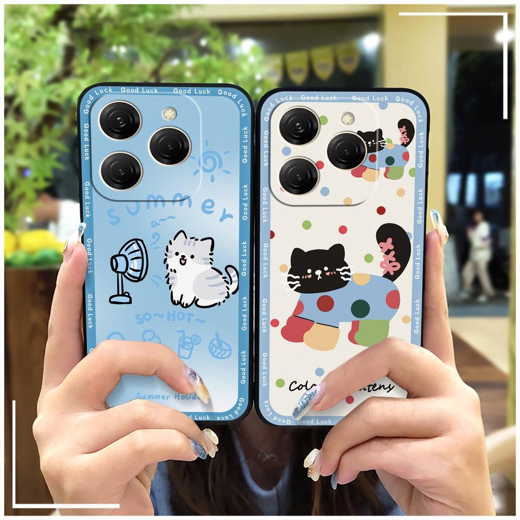 Durable Silicone Phone Case For Tecno Spark20 Pro/KJ6 Cute Dirt-resistant Anti-knock TPU Waterproof Soft Case Cartoon