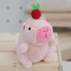 Toy Capybara Key Ring Soft Plush Hanging Ornament Trendy Cartoon Doll Keychain  Party