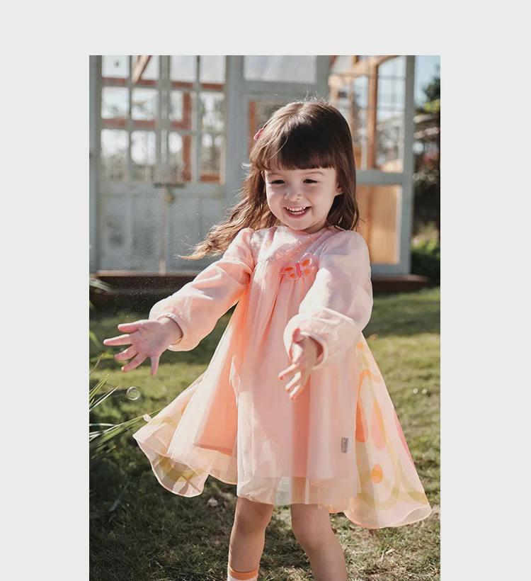 Girls' Butterfly Dress - Spring 2025 Sweet Mesh Princess Skirt