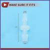 5Pcs Plastic Hose Barb Fitting 316" To 14" Hose ID Connectors Plastic Clear