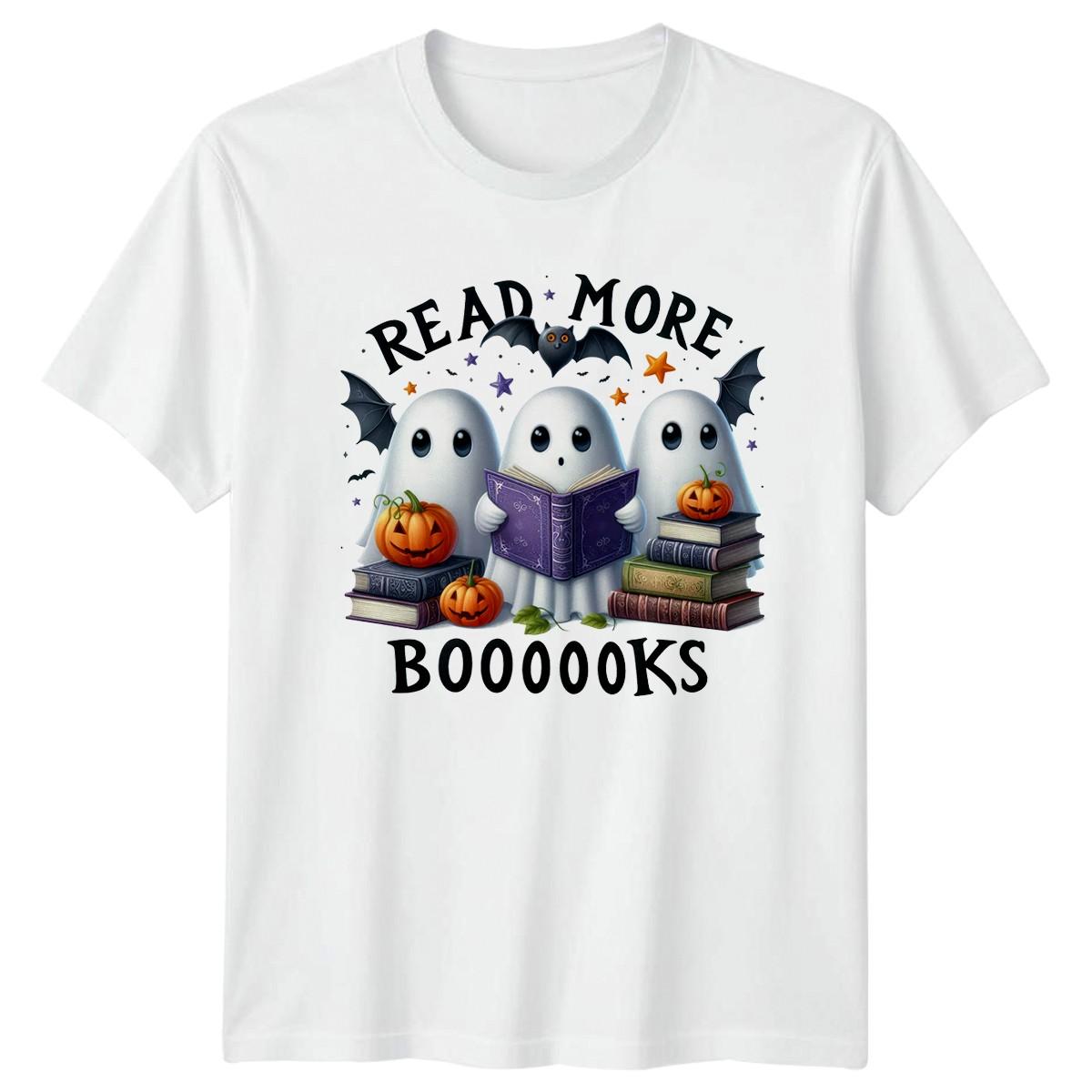 Read More Boooooks T-Shirt Halloween Reading Halloween Gift For Him And Her XXXXL