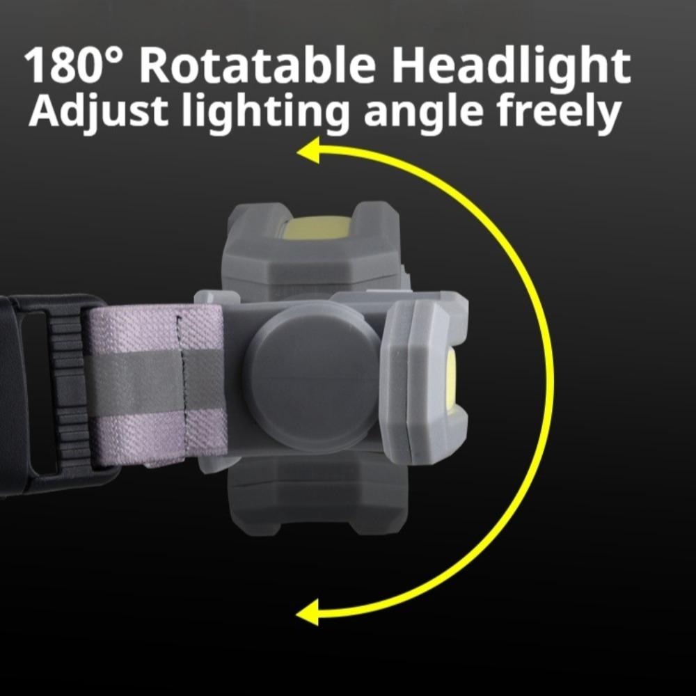 Portable COB Waist Light Rechargeable Work Light Outdoor Camping Night Running Floodlight Fishing and Hunting Work Light