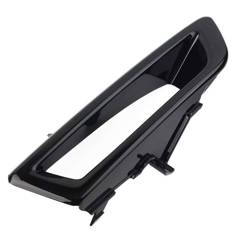 1Pcs Gloss Black Car Front Bumper Fog Light Cover Decoration Trim For Land Rover Discovery Sport 2015-2018
