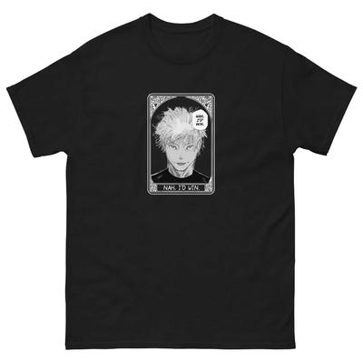 Nah I'd Win Gojo Unisex Jujutsu Kaisen Jjk Tarot Card Anime Manga Tee T-shirt