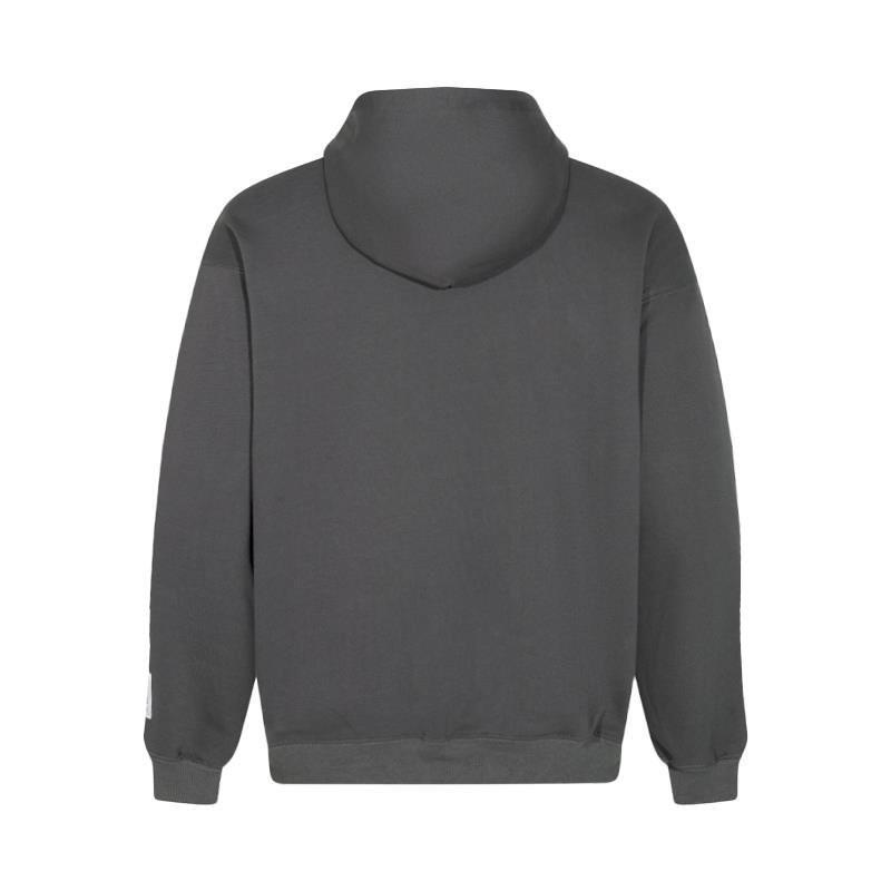Mens Hooded Sweatshirt Vintage Distressed Letter Print Casual Loose Fit Streetwear