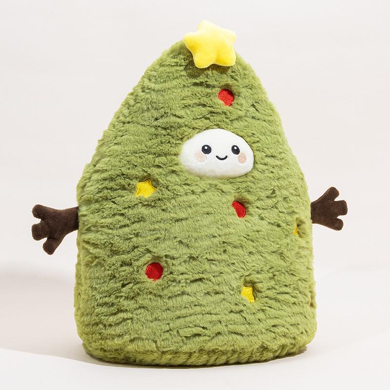 Christmas Plush Snowman Ornament Soft Fabric Holiday Decor For Gift Giving