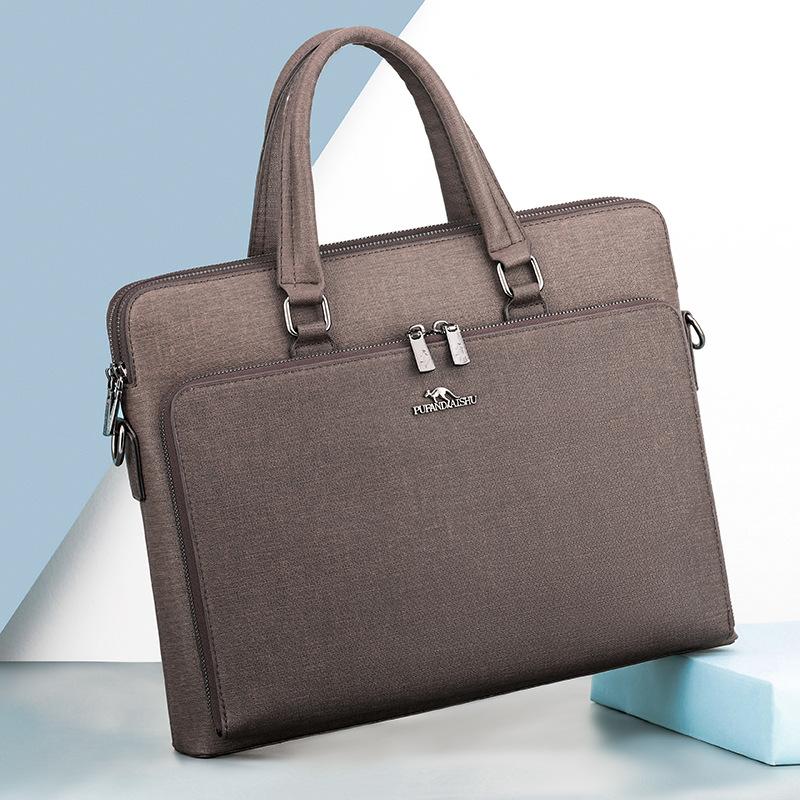 

TS JYL laptop bag,Factory New Men Shoulder Crossbody Handbag Business Casual Horizontal Briefcase OneSize коричневий