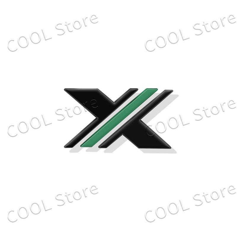 3D Chrome Metal X XPOWER Logo Car Rear Trunk Emblem Badge Nameplate Sticker For ZS HS GS 3 5 6 7 TF RX5 GT Accessories
