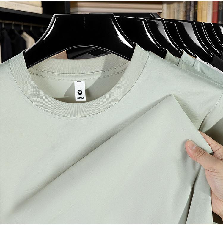 Round Neck Slim-fit Blouse All-match Casual Half-sleeved Summer Men's Thin Section Men's Solid Color Short-sleeved T-shirt
