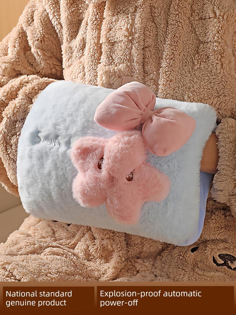 Stuffed Charging Hot Water Bag Cute Girl Hot Compress Belly Bed Cartoon Warm Baby 2025 Explosion-proof Genuine