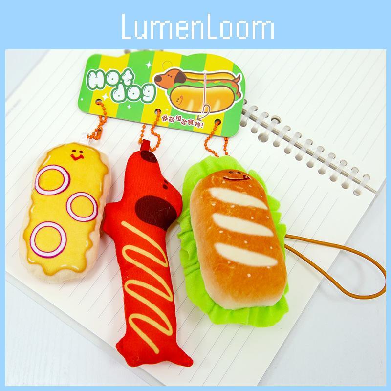 Hot Simulated Dog Plush Toy Cartoon Doll Keychain Backpack Pendant Holiday Gift