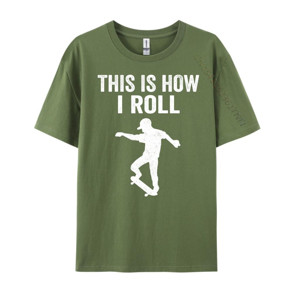 Skateboard Skateboarder Shirt For Men Funny T Shirts New Year Tshirt Character Graphic Cotton Short Sleeve