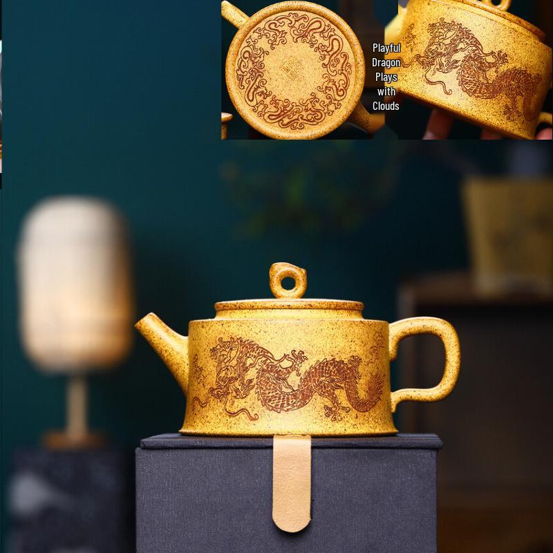 Yixing Zisha Original Ore Duan Ni Handmade Gongfu Teapot Set
