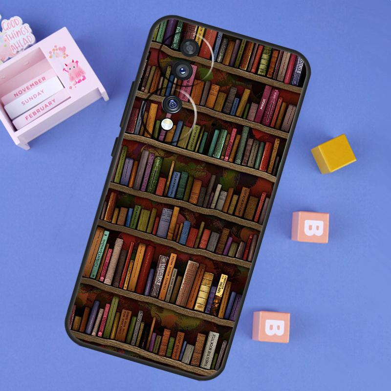 Library In Wonderland Case For Honor X9b X8b X7 X8 X9 X6a X7a X8a X9a Cover For Honor Magic 5 6 Pro 50 70 90 Lite
