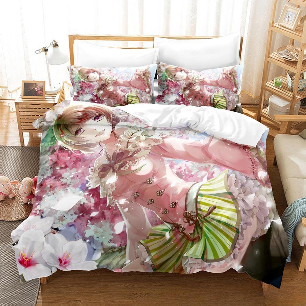 3D Printed Anime Kawaii Girs Love Live! Bedding Set Single Twin Full Queen King Size Bed Set Adult Kid Bedroom Duvetcover Sets