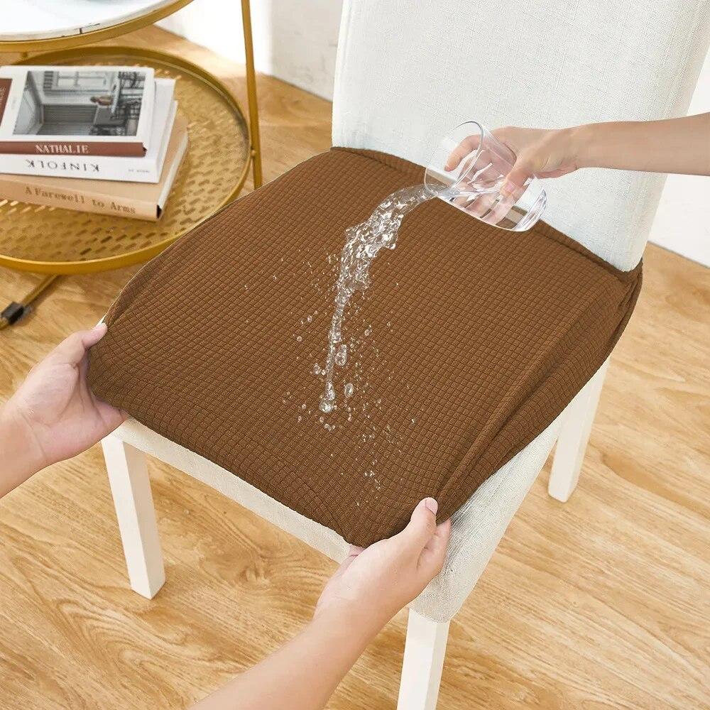 Vodotěsný žakárový potah na židli SpandexStretch Pouzdro na stoličku Jídelna Kuchyňské potahové podložky na židle 2023 pro domácí hotel