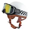 Vintage-Style Half Face Motorcycle Helmet Scooter Electric Bike Riders - 3C Certified ABS Safety Men Women