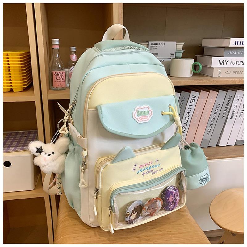 The New High-value Schoolbag, the College Style Is Fresh, Sweet and Transparent, and the Lightweight Backpack for Junior High School Students