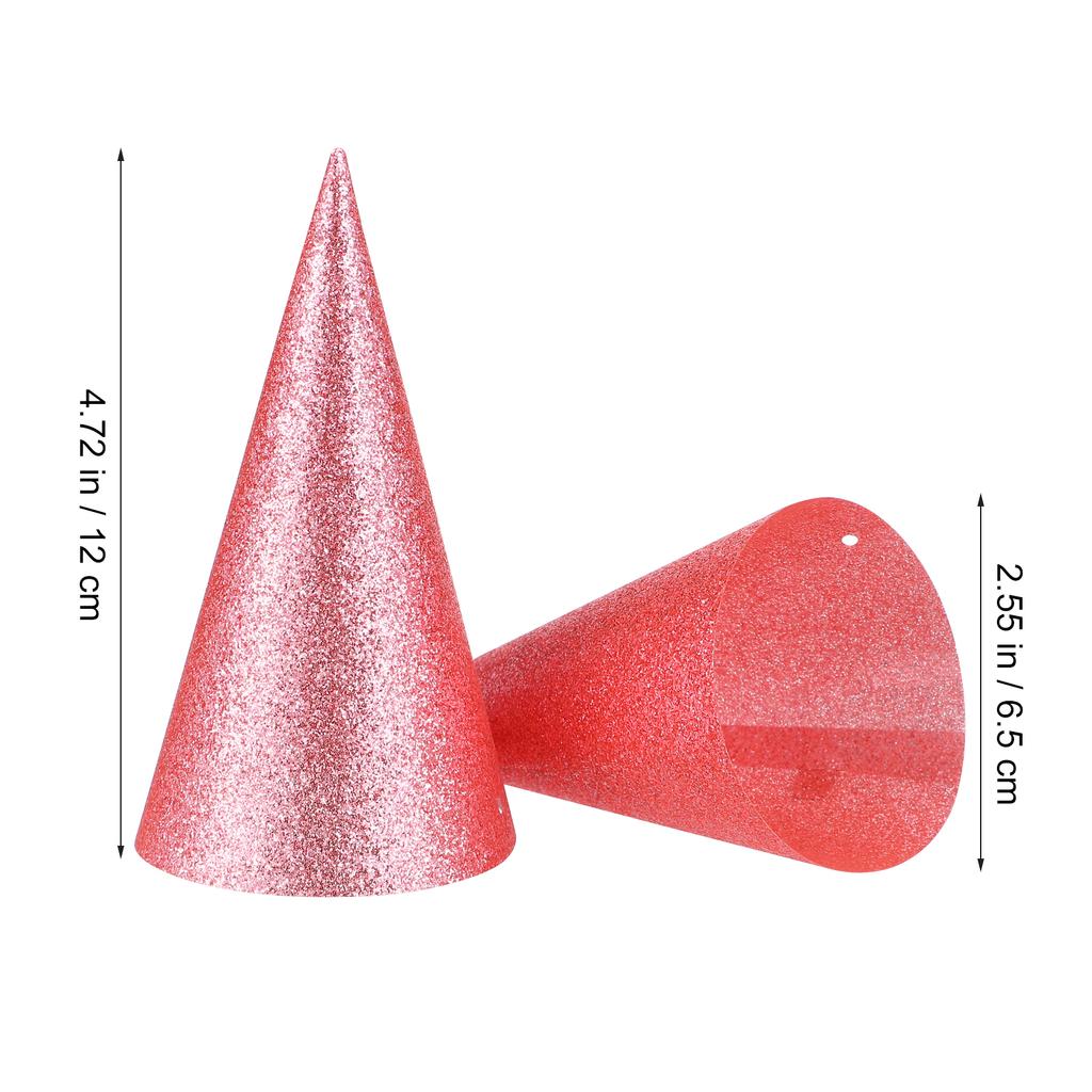 12Pcs Birthday Hats Glitter Cone Party Crowns for Kids Adults Wedding Baby Shower Prince Crown Birthday Crown Baby Crowning