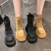 Retro Thick Bottom Women's Autumn New Style Simple Comfortable Coarse Heel Versatile Daily Casual Women's Boots