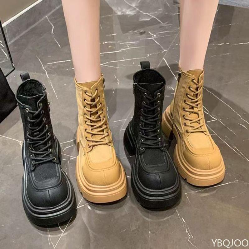 Retro Thick Bottom Women's Autumn New Style Simple Comfortable Coarse Heel Versatile Daily Casual Women's Boots
