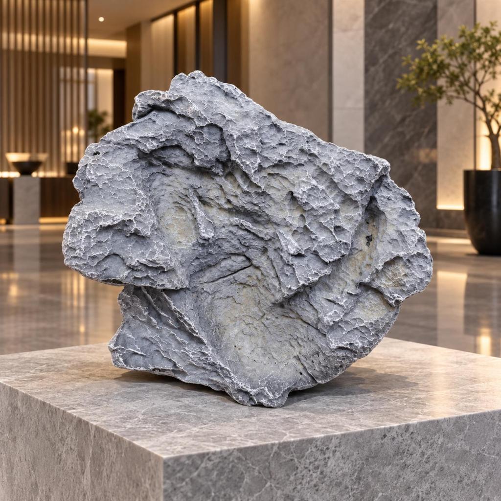 PU Foam Artificial Rock Realistic Decorative with Rugged Textured Surface WaterCleanable