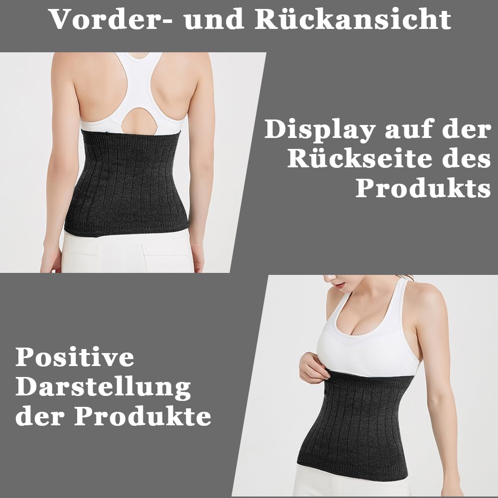 Warm Cashmere Waist Belt for Men Women Winter Lumbar Brace Stomach Protection Comfort Support for Fitness Sport