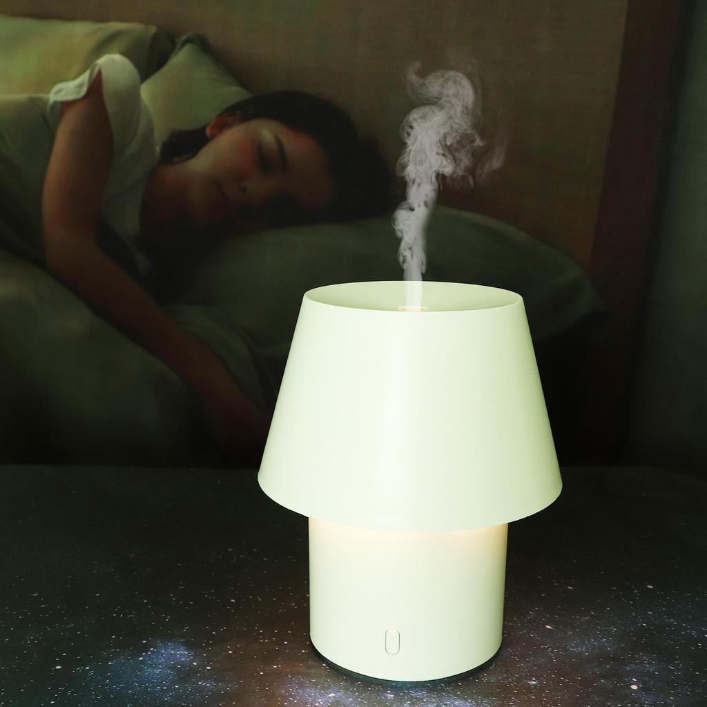 Mini Warm Light Desk Lamp with Humidifier and Aromatherapy Diffuser