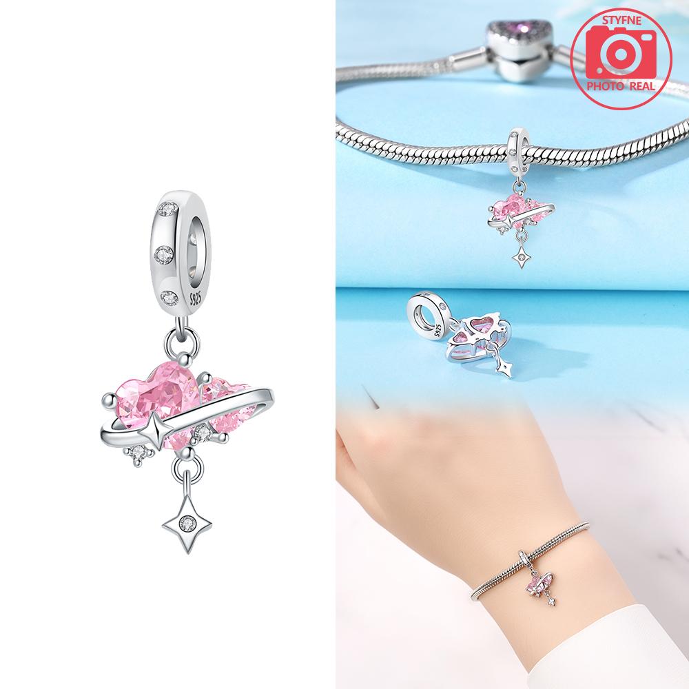 Copper Colors Cosmic Star And Moon Pendant Fit Original Bracelet Diy Fine Jewelry Gift For Women