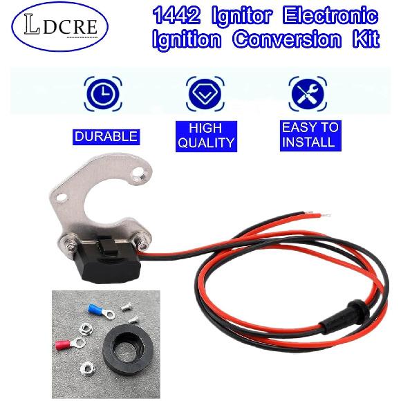1442 Ignitor Electronic Ignition Conversion Kit, Pertronix Electronic Ignition Kit Compatible with IHC 4 Cylinder