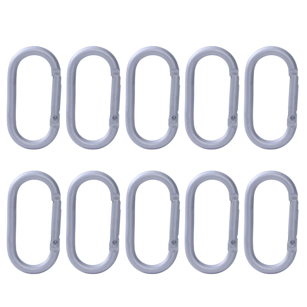 Aluminum Alloys Outdoor Oval Shape Carabiner Locking Carabiner Keychains Clip for Backpacks Camping Hikings Travelings